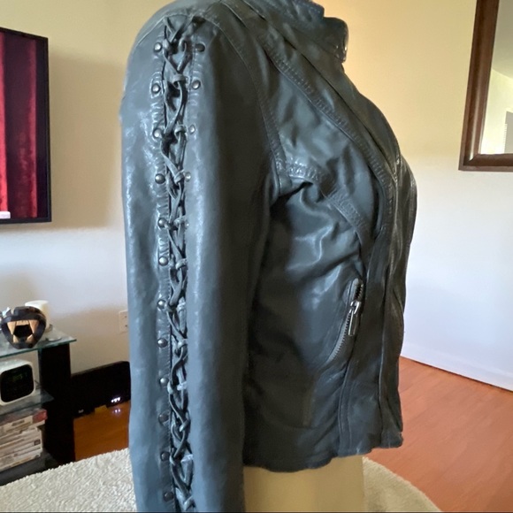 Danier Genuine Leather Biker Jacket - Picture 3 of 11